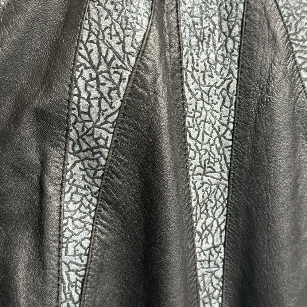 LYZANT Black Leather‎ jacket L - Picture 10 of 14